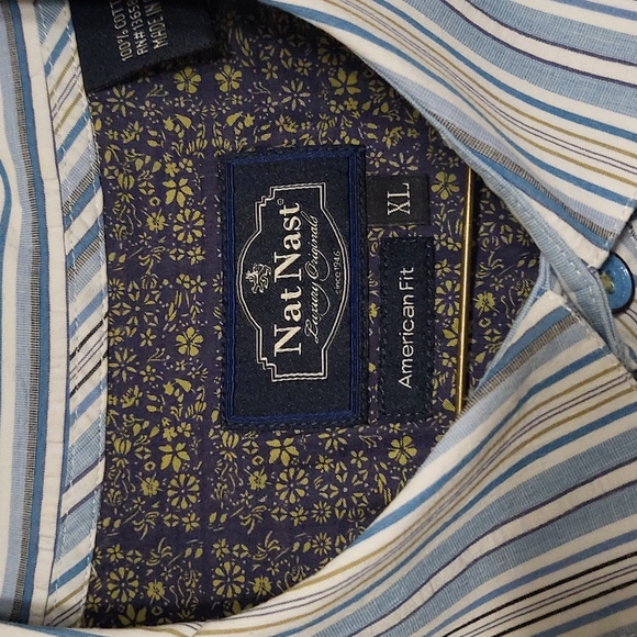 Nat Nast men's casual button down shirt - Picture 3 of 6